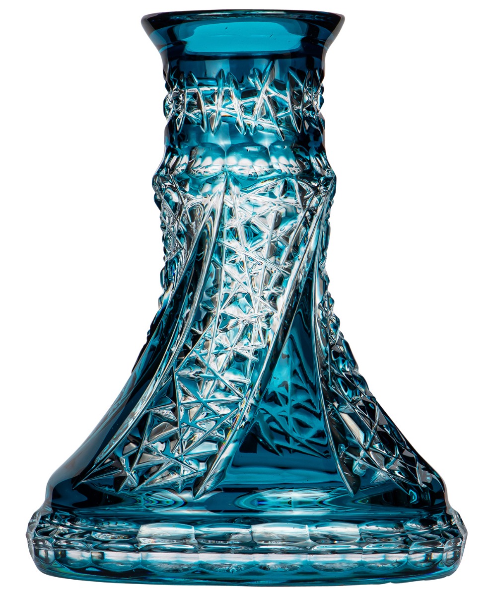 Moze x Caesar Crystal Steckbowl - Fan Cut - Blue