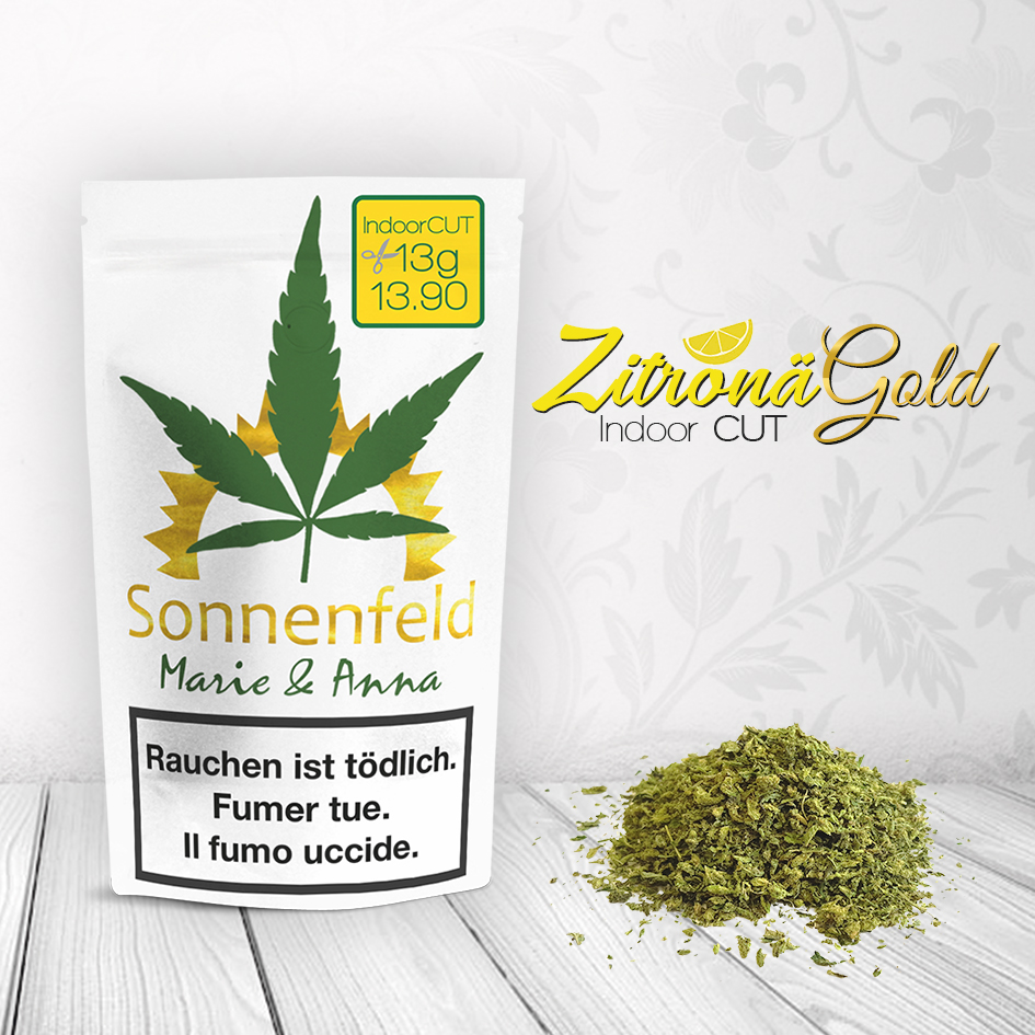 Sonnenfeld CBD - Zitronägold Indoor CUT 13g