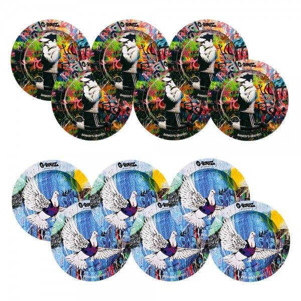G-Rollz Aschenbecher, BANKSY Color Assort., 13.5cm – Ansicht 2