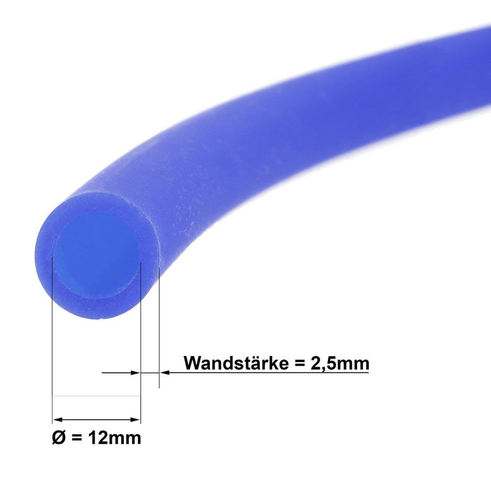 AO Soft-Touch Silikonschlauch Blau – Ansicht 2