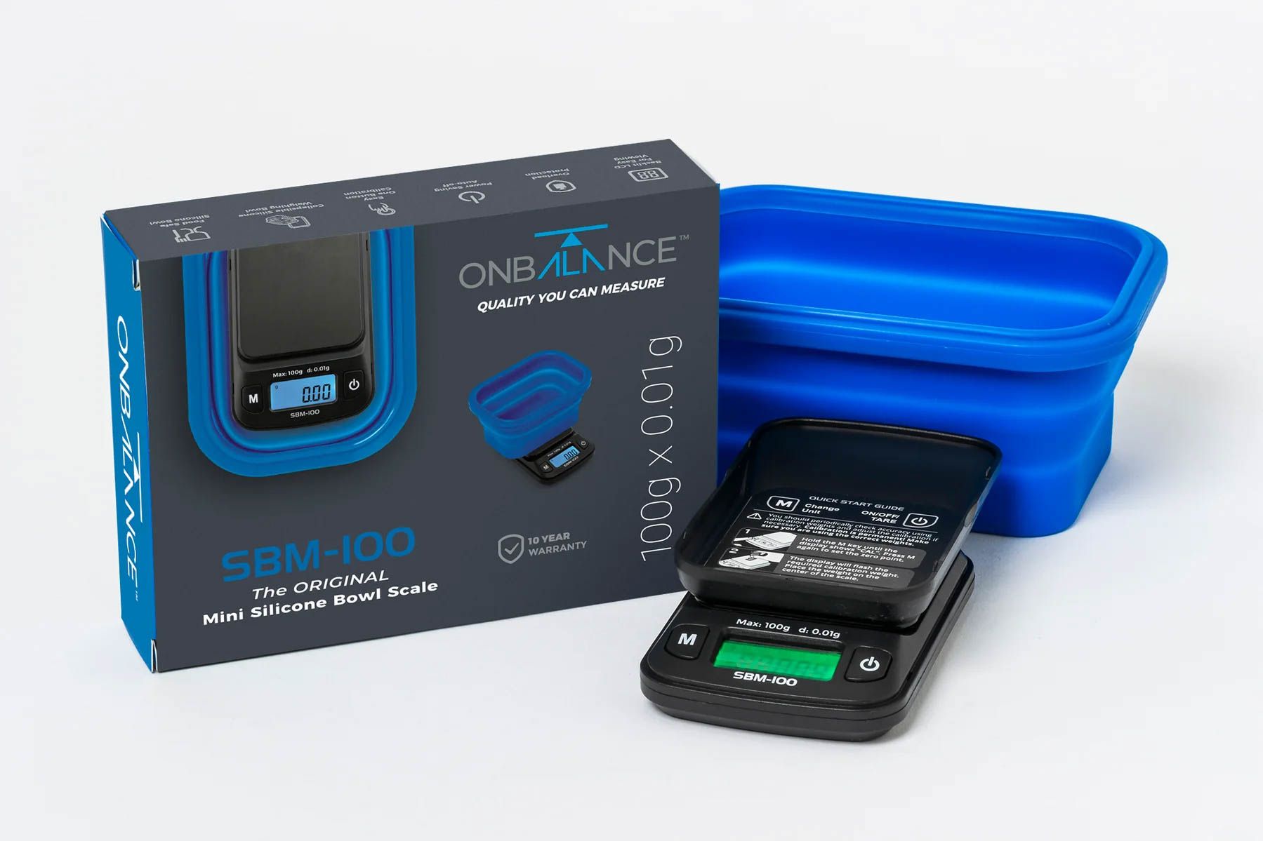On Balance SBM-100 Waage Blau - 100 g x 0.01 g – Ansicht 6