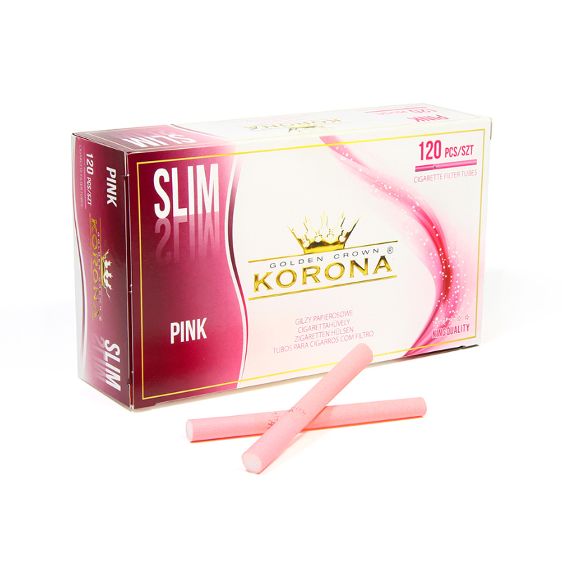 Korona Hülsen Slim Pink (120 Stk.)