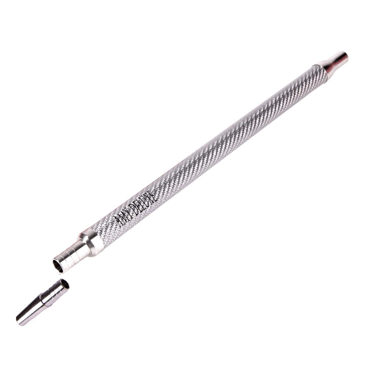 Amy Deluxe Edelstahlmundstück-Set - Carbonoptik Box Weiss – Ansicht 2