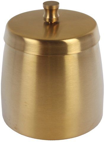 Cendrier anti-vent en acier inoxydable Gold avec Couvercle - 9.5cm – vue 2