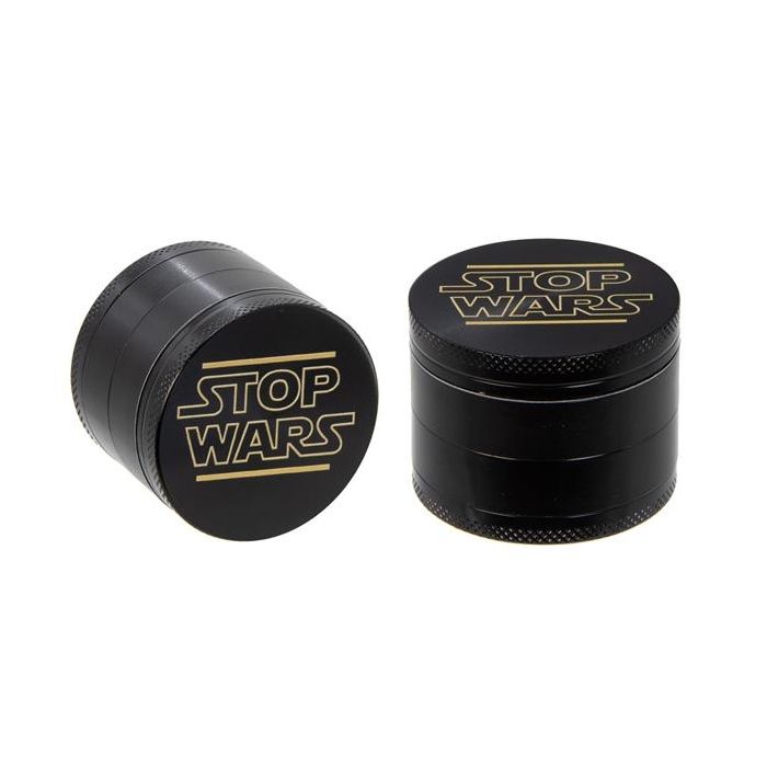 Aluminium Grinder STOP WARS, 50mm, 4tlg.