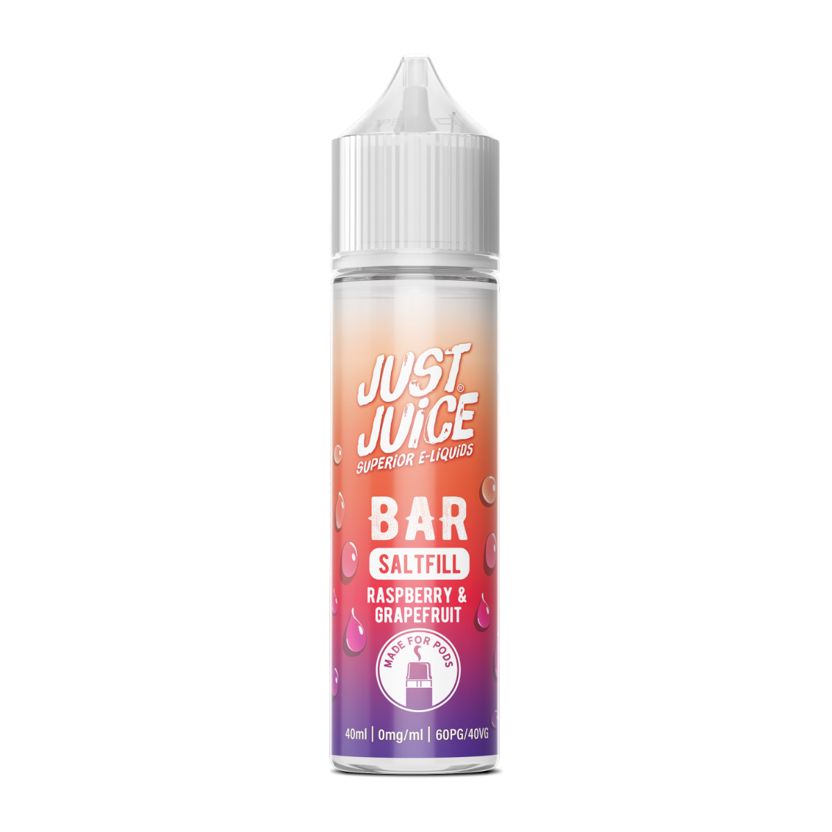 Just Juice BAR RANGE - Raspberry & Grapefruit - 40ml - Shortfill – Ansicht 2