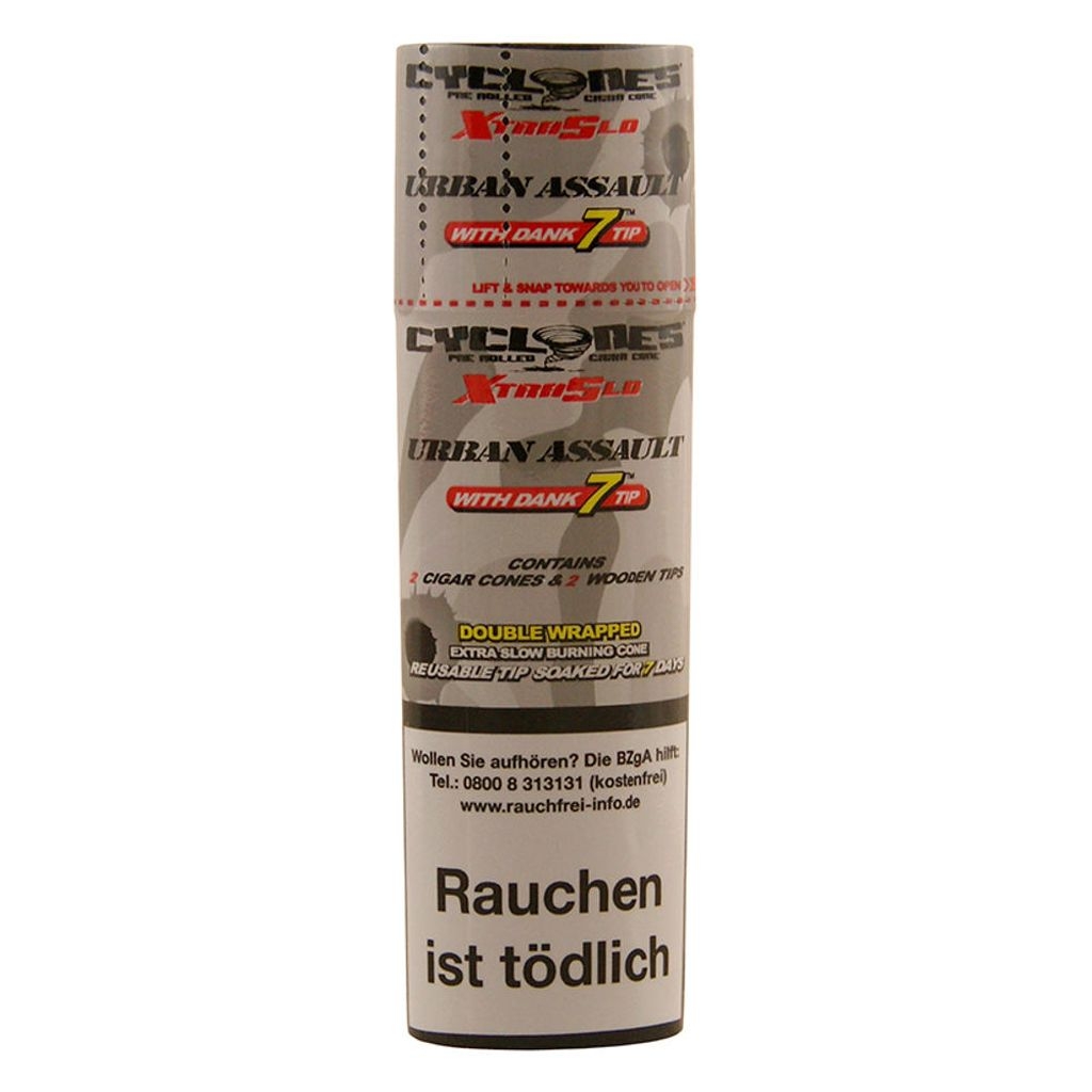 Cyclones XTRA Urban Assault Blunts mit Holzfilter (2-er)