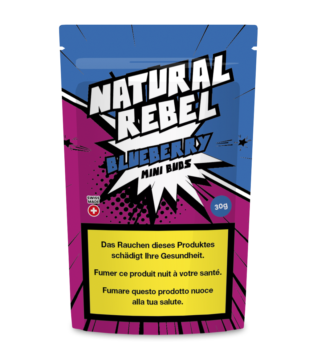 Natural Rebel CBD Micro Buds, Blueberry, 30g
