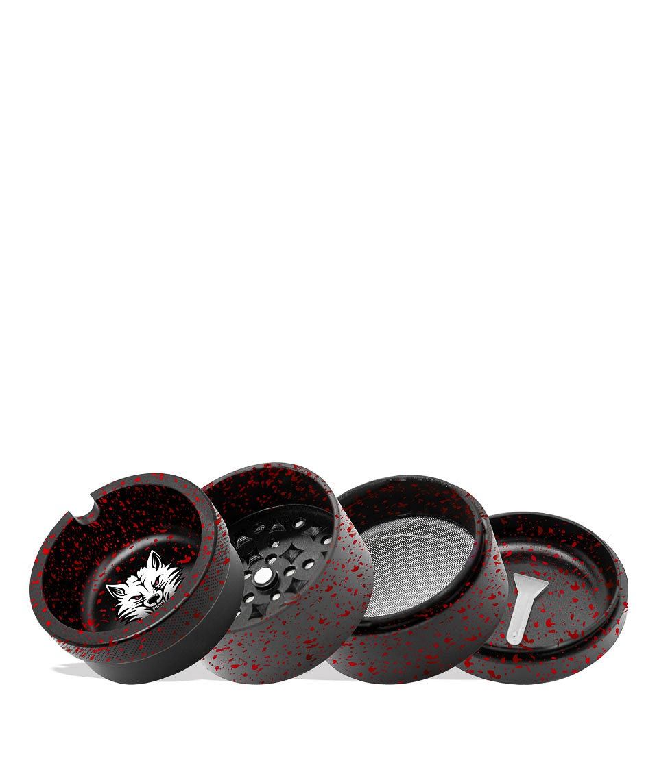 Wulf Aschenbecher Grinder, schwarz-rot
