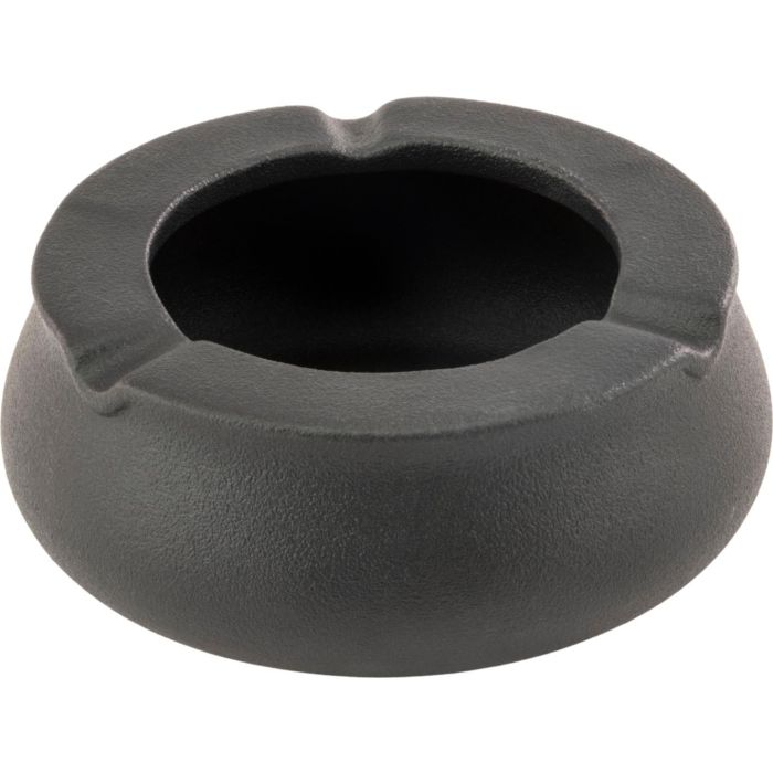 Cendrier anti-vent Céramique ''Rustik'' noir, 3 compartiments 11 cm
