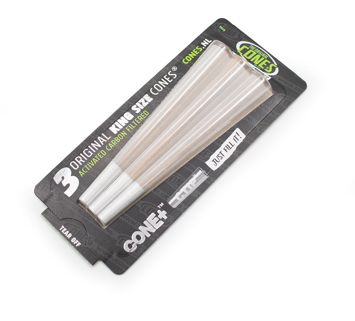 3 x The original Cones mit Aktivkohlefilter King Size bleached – Ansicht 2
