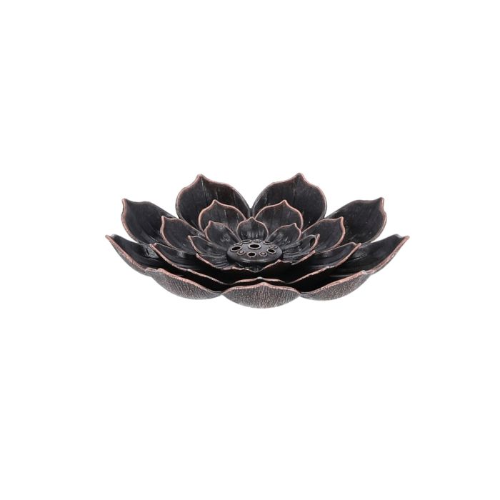 Räucherstäbchenhalter Lotus, bronce - 8.8cm