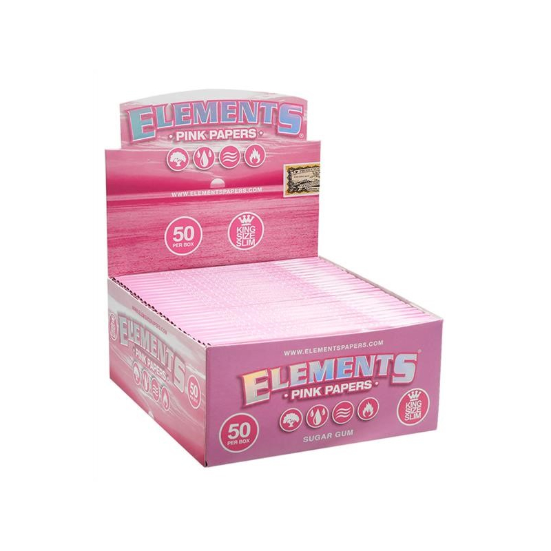 Elements KingSize Slim - Pink (50 x 32 Stk.)