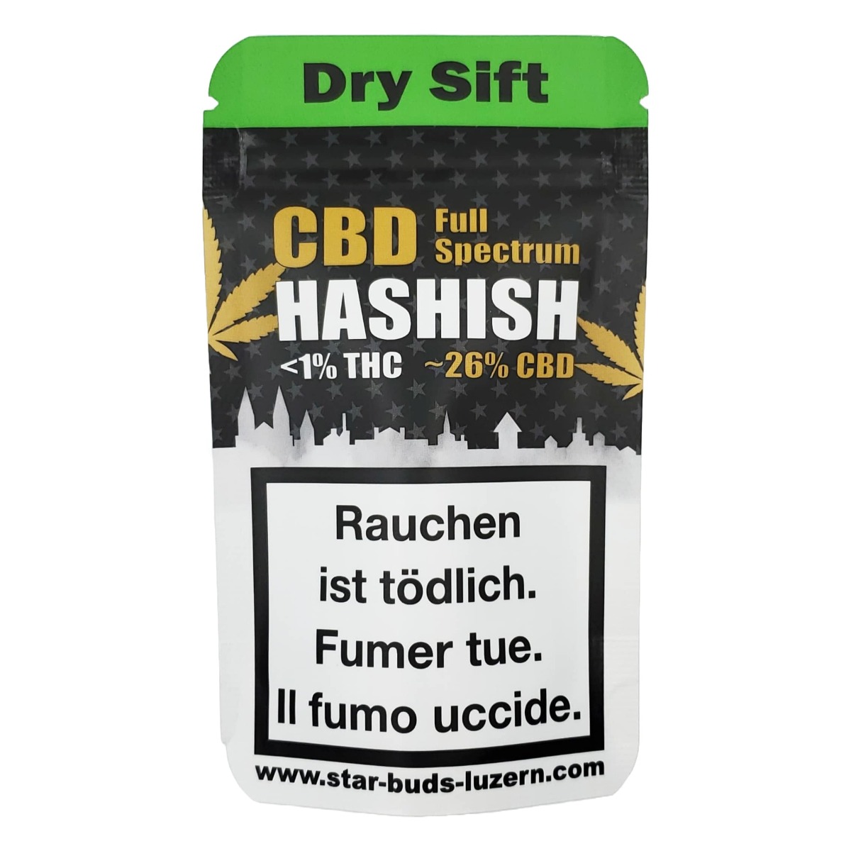 STAR-BUDS Dry Sift Hash Roter Libanese, 1.5g
