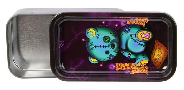 Metalldose mit Tray, Scary Bear, 12.5 x 7 x 3cm – Ansicht 2