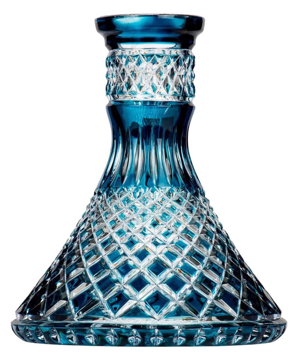 Moze x Caesar Crystal Steckbowl Cone - Crown Cut - Blue