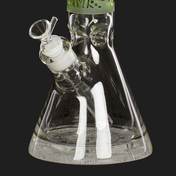 Bong Glas Limited Edition Geometric Art, hellgrün, 40cm – Ansicht 3