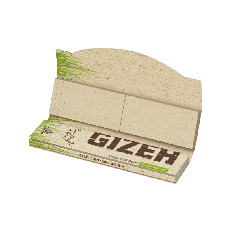 Gizeh Chanvre & Herbe King Size Slim + Tips (24 pcs)