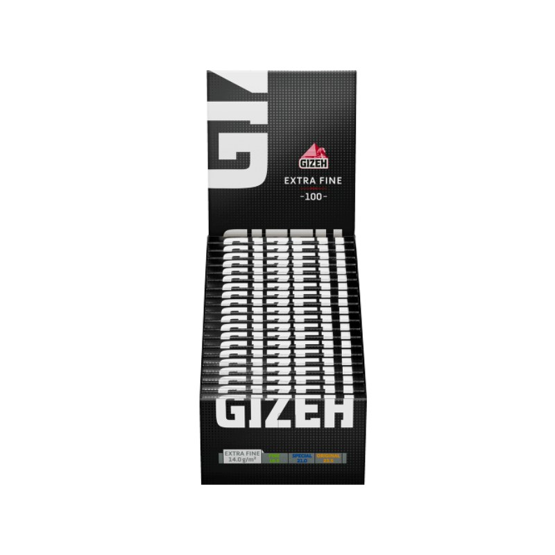 Gizeh DoubleWindow ExtraFine - Black (20 x 100 Stk.)