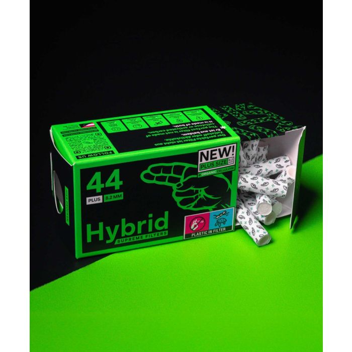 Hybrid Supreme Aktivkohlefilter Plus Size - 8.2mm, 44 Stk.