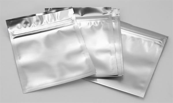 1 x Zip-Beutel Nylon Silber 125x100mm – Ansicht 2