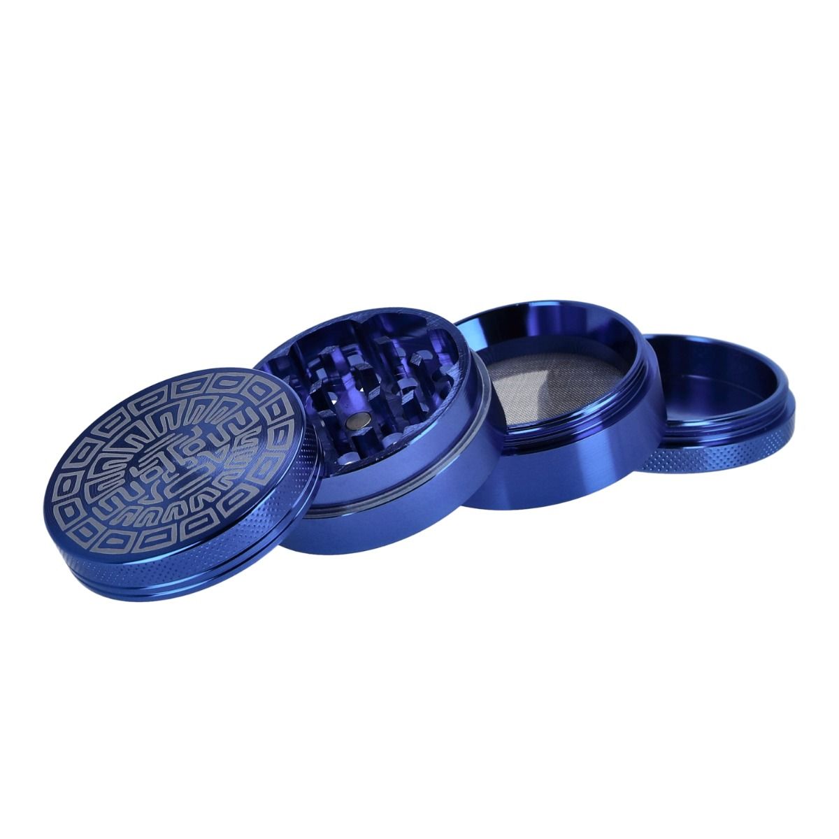 Ohia GrinderAluminium Classic Maya, blau, 4tlg. – Ansicht 3
