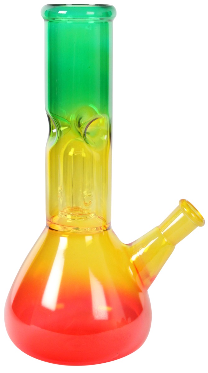 Bong in vetro Rasta Rainbow, 20cm