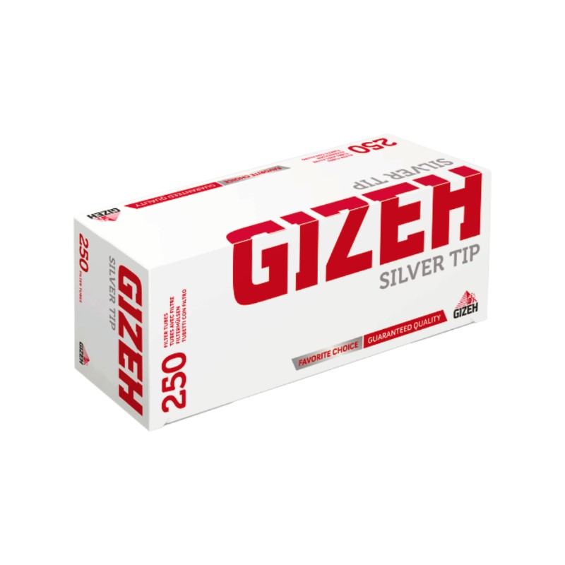 GIZEH Hülsen Silver Tip (250 Stk.) – Ansicht 2