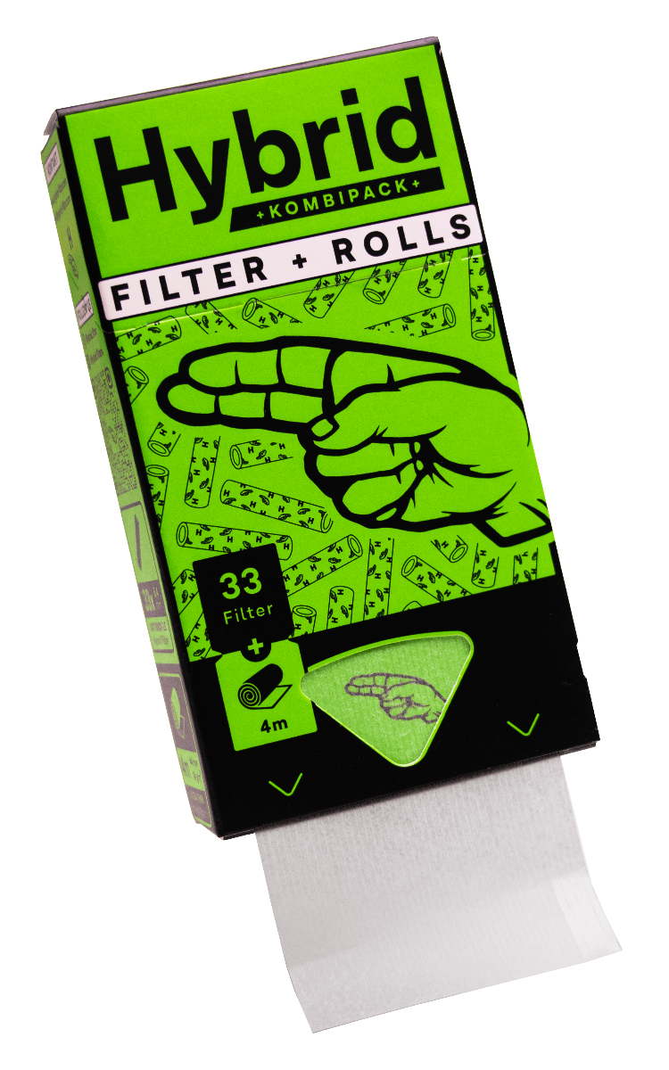 1 x Hybrid Supreme Aktivkohle Filter & Rolls, 33 Stk. – Ansicht 2