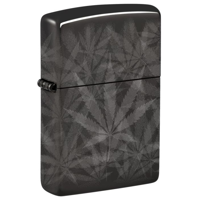 Zippo Feuerzeug "Grey Cannabis Leafs"