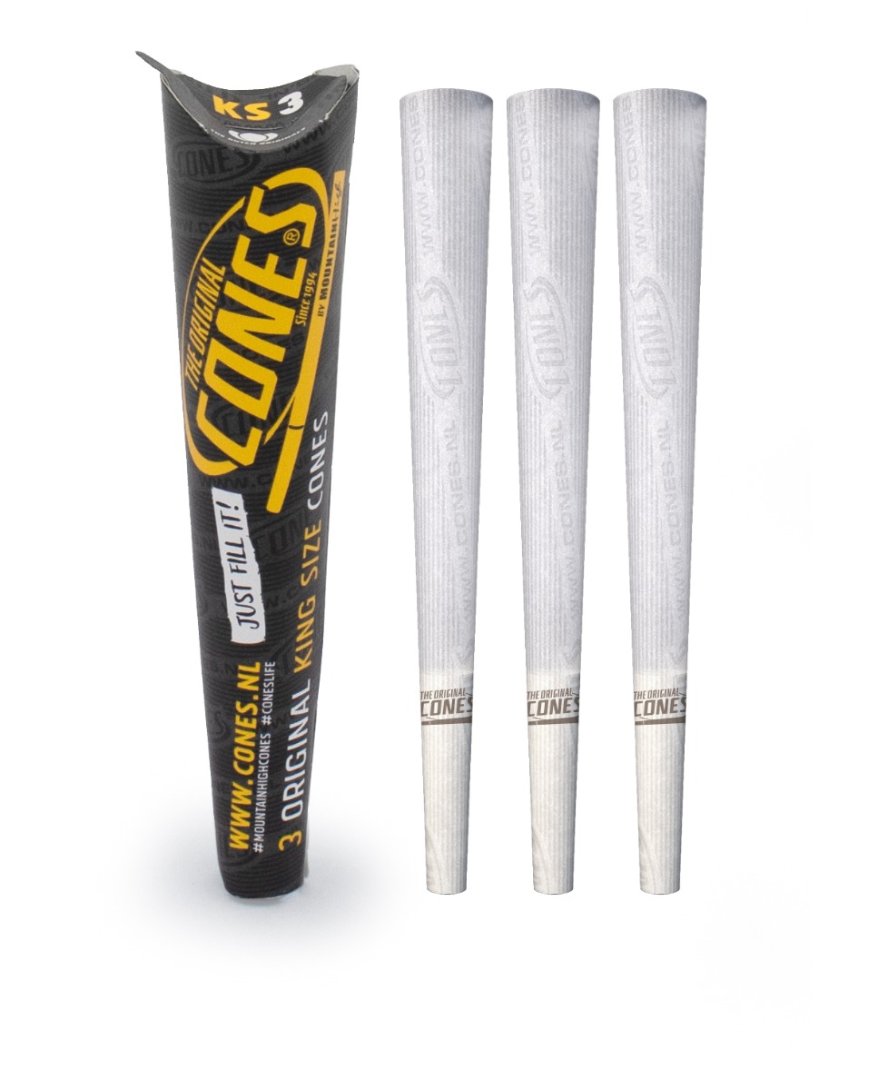 3 x The original Cones King Size bleached