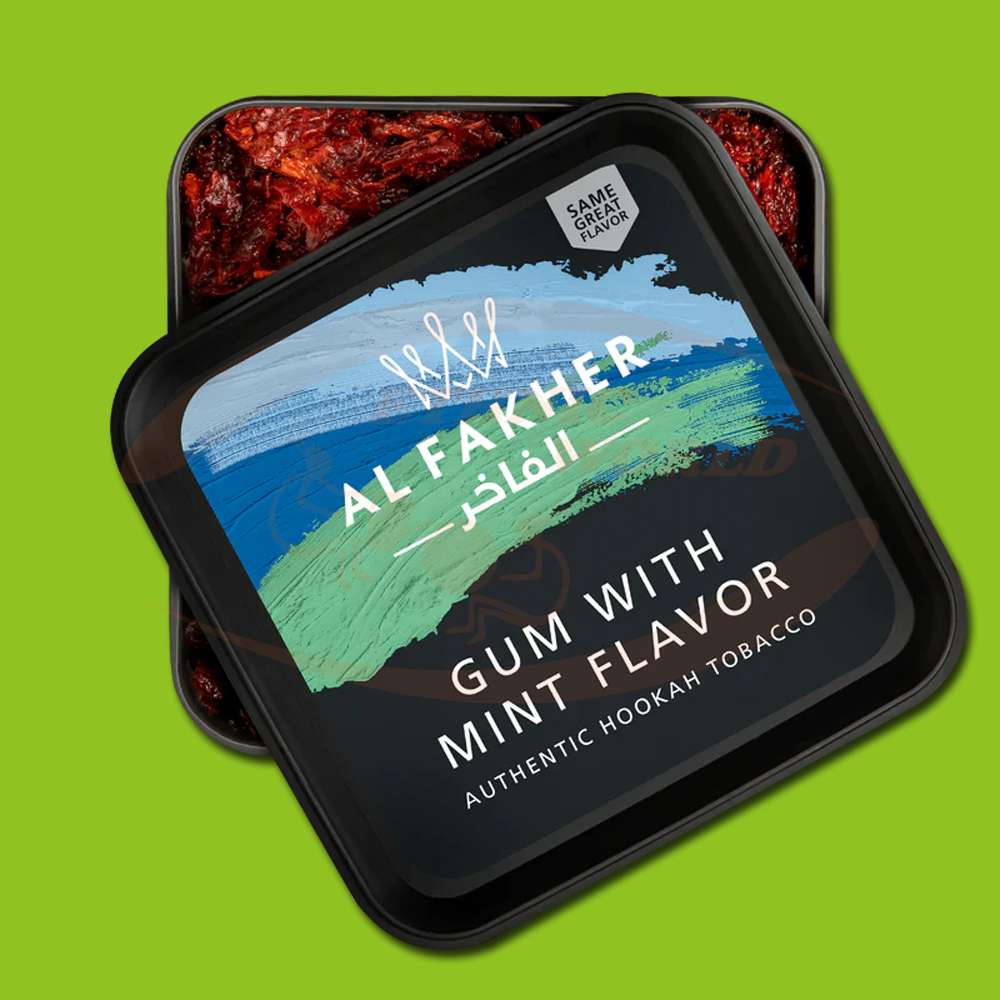 Al Fakher Shisha Tabak - Gum With Mint 200g