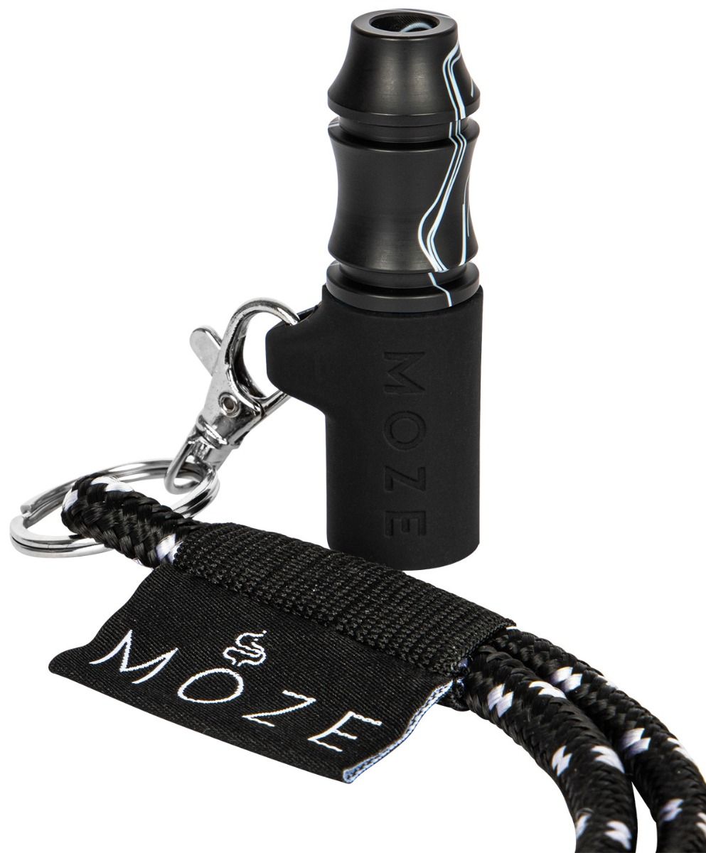 Moze Mehrweg Hygienemundstück - Wild Line Schwarz – Ansicht 4