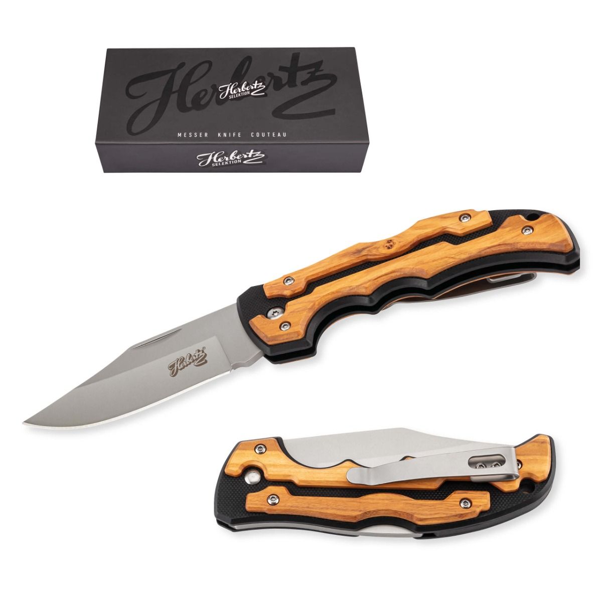 Herbertz Taschenmesser Olivenholz – Ansicht 3