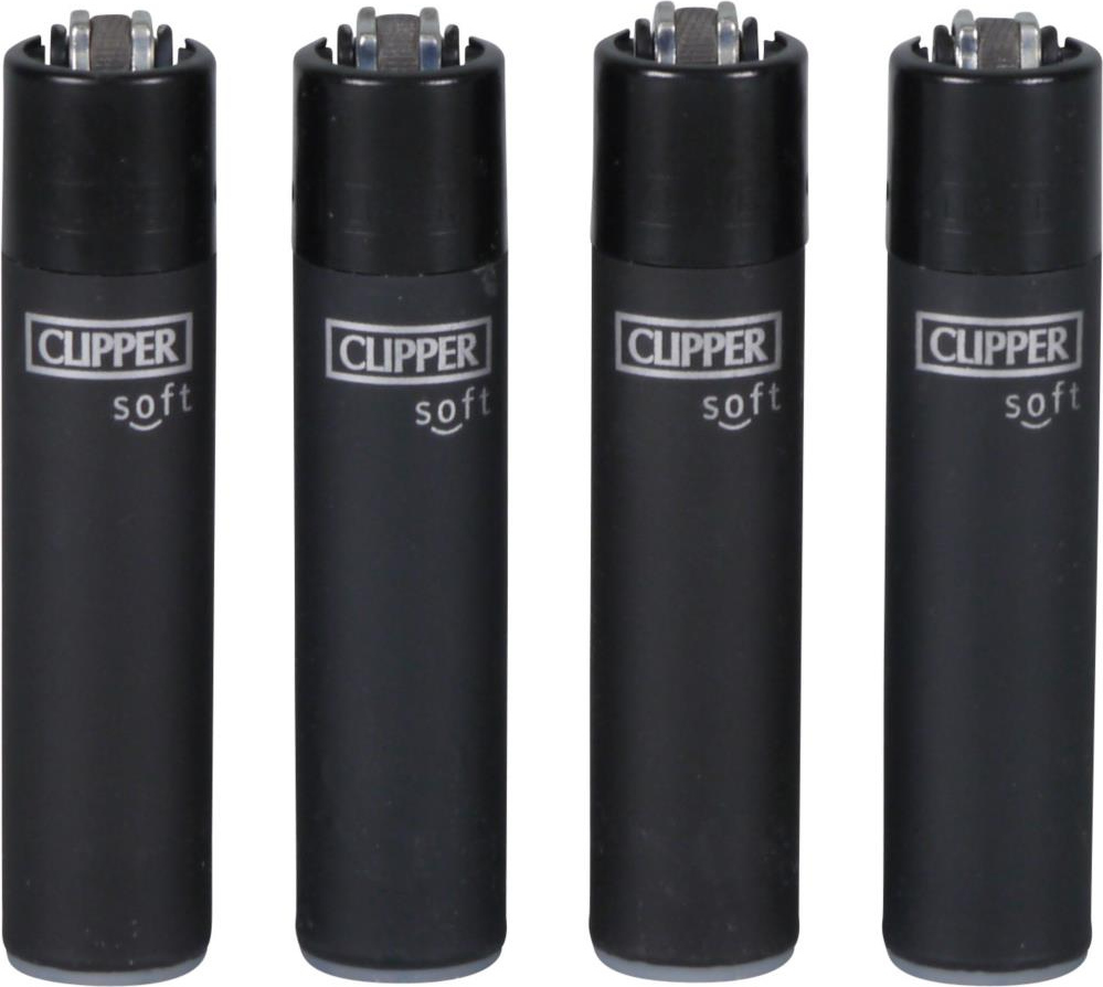 1x Clipper Soft Touch Schwarz