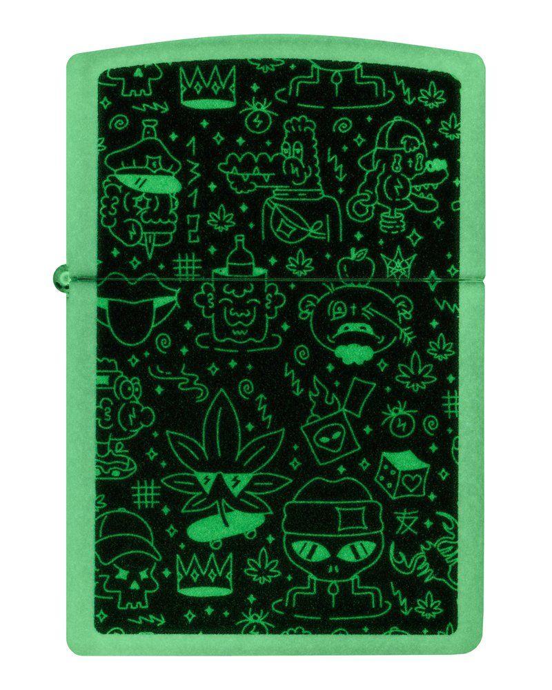 Zippo Lighter Doodle Cannabis – view 5
