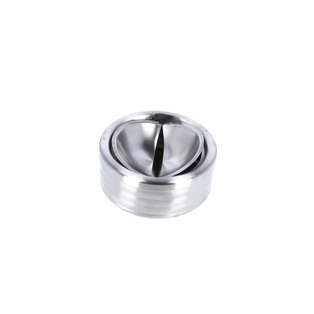 Cendrier basculant - Acier inoxydable argent – vue 2
