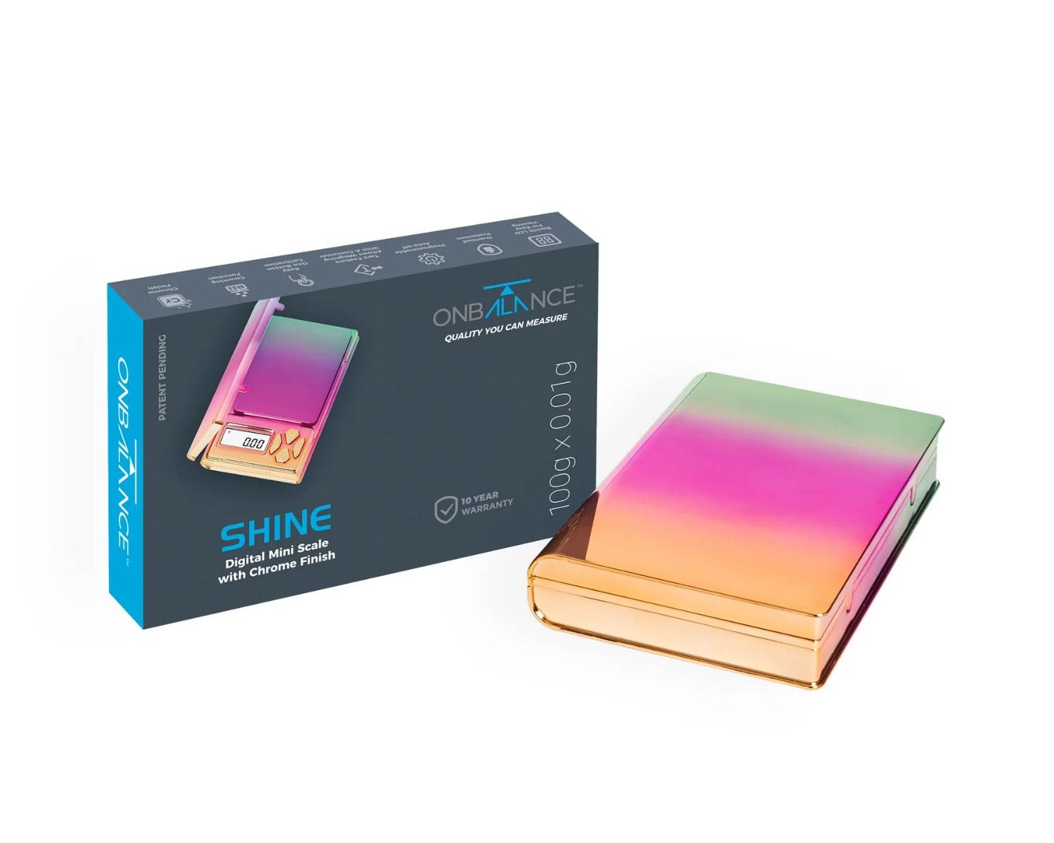 On Balance SH-100 Waage Rainbow - 100 g x 0.01 g – Ansicht 6