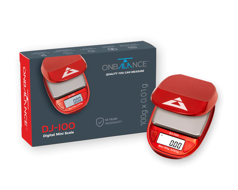 On Balance DJ-100 Waage Rot - 100 g x 0.01 g – Ansicht 5