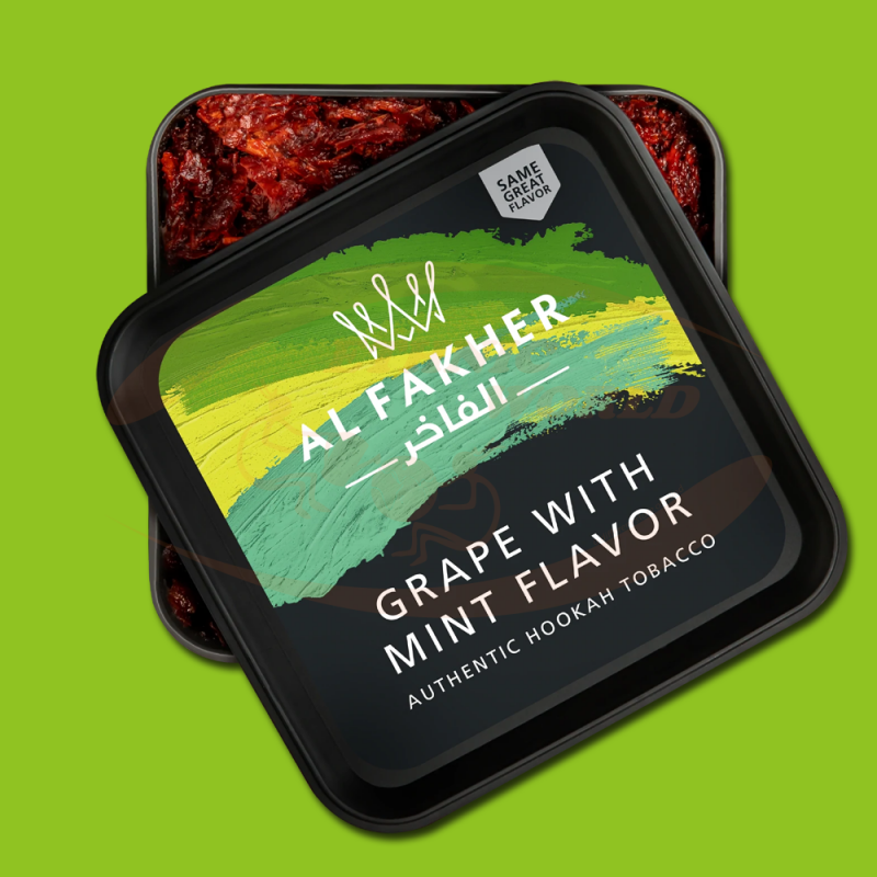 Al Fakher Shisha Tabak - Grape Mint 200g